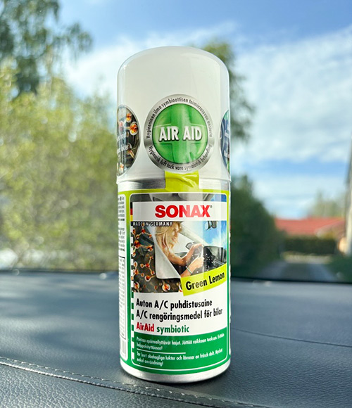 SONAX Air Aid Green Lemon -ilmastoinnin puhdistaja